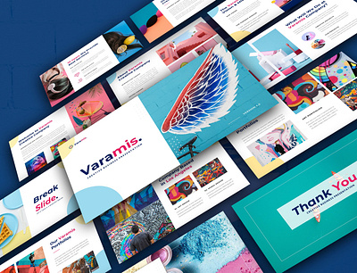 Varamis- Creative Presentation Template branding business company profile corporate design creative layout design presentation template typography ui web