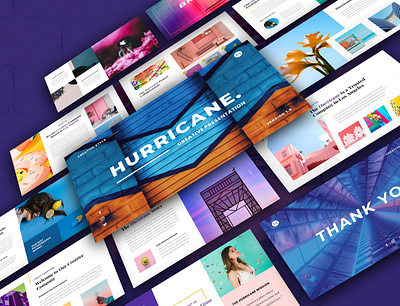 Hurricane-Creative Presentation business company profile corporate design creative design layout design presentation template typography ui web