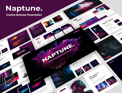 Naptune – Creative Business Presentation branding business company profile corporate design creative design layout design presentation template typography ui