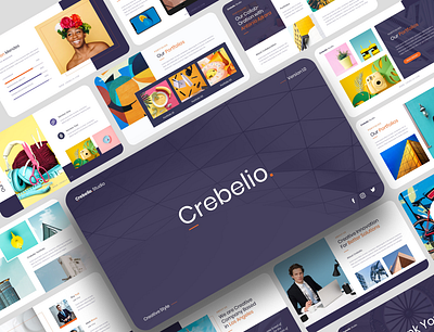 Crebelio - Creative Business Presentation business company profile corporate design creative layout design presentation template ui