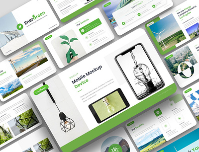 Energreen – Renewable Energy Presentation business company profile corporate design creative layout design presentation template ui