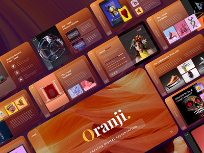 Oranji – Creative Glassmorphism #Presentation Template