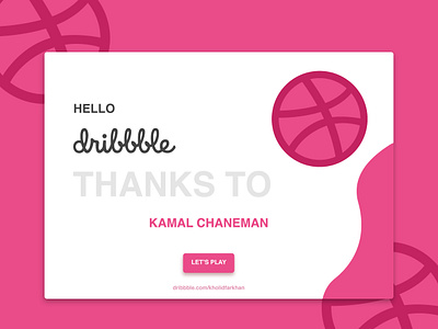 Hello Dribbble :)