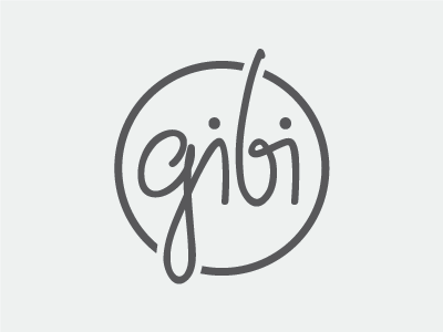 Gibi - option 2 branding handwriting lettering logo script typography