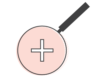 Magnifying glass icon icon logo