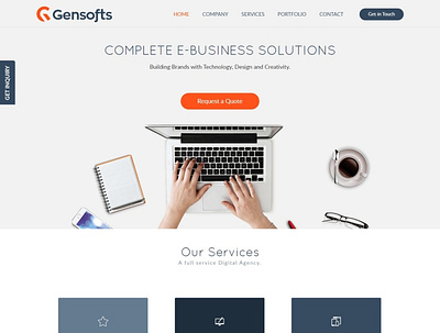 Gensofts Infosolutions branding graphic design ui
