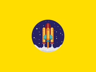 Space ship background design