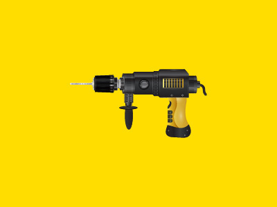 realistic electric drill icon