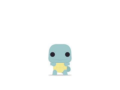 Funko POP Squirtle character design illustration pokémon squirtle vector