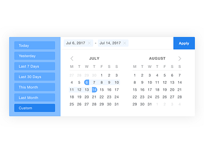 Date picker design design modular