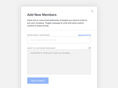 Add New Members design ui ux