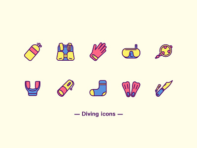 Dive icons diving icon icon artwork