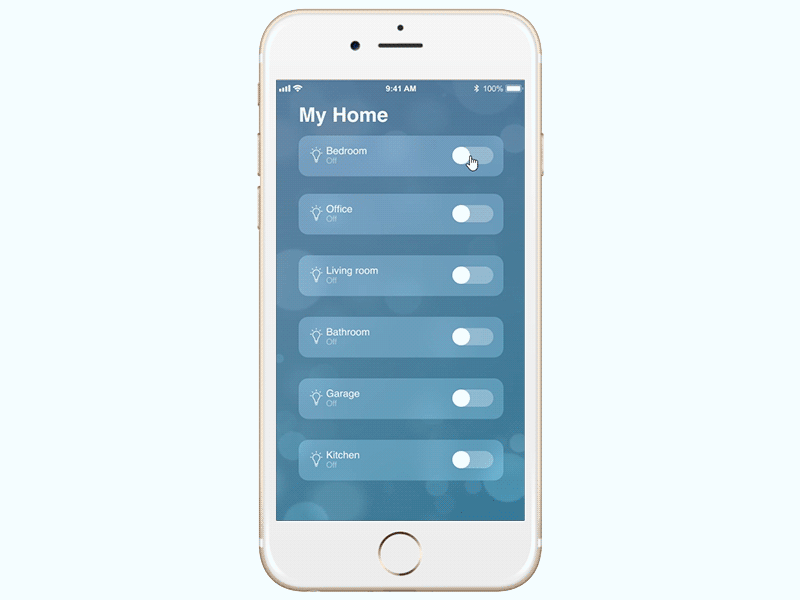 Smart Home App adobexd animation gradient lights mobile smarthome ui ux design