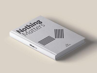 Nothing Matters book cover font latto minimal minimalistic typography