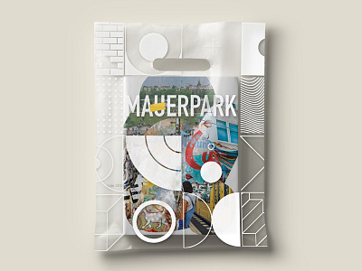 Mauerpark magazine plastic bag abstract bag berlin colors cover illustration magazine mauerpark plastic shapes