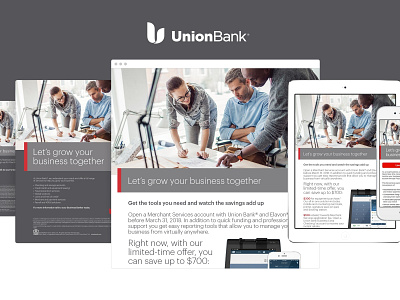 Union Bank Campaigns branding campaign design logo typography ux web website