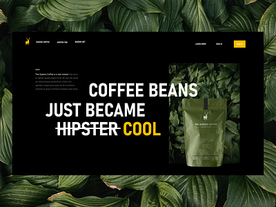 Queens Coffee Web Design branding clean coffee minimalist roasting uiux webdesign