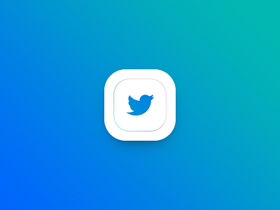 Twitter Gradient App Icon android app gradient icon ios twitter