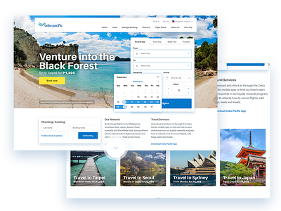 Airport website homepage airport beach cebu home pacific redesign travel website