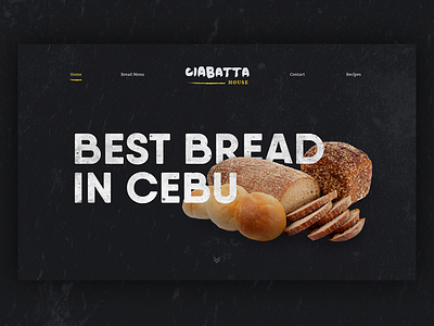 Bread website landing page