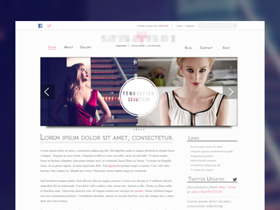 Lingerie Site Design fashion fashion design lingerie minimalist minimalistic simple site web web ui webdesign webste white