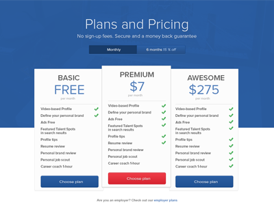 Plans And Pricing blue plans plans and pricing pricing red web design webdesign