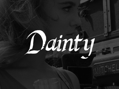 Dainty Logo black and white dainty female feminine logo