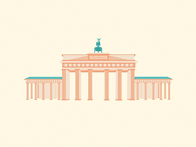 Berlin berlin city germany illustration minimal