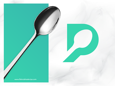P + Spoon Logo architecture branding camera design diamond excellent fork idenity illustration logo p photoshop poster right spoon wordmark