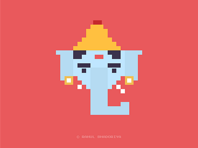 Pixelated Ganesha