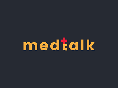 MedTalk Logo camera excellent idenity logo meeical right tick wordmark x