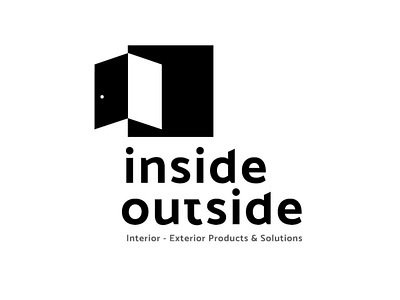 Inside Outside Interior firm architects design icon idenity interior interiors wordmark