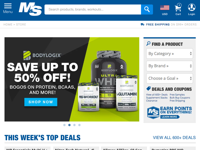 Muscle & Strength Website Design