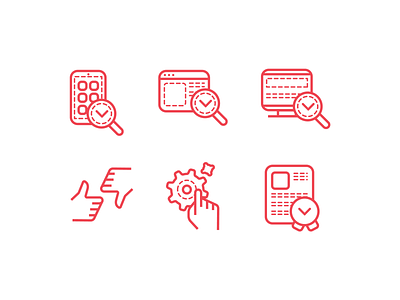 Website icons app icon icon set icons like product red search website