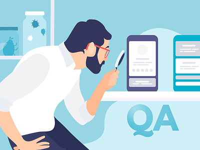 QA Illustration design developement illustration qa quality assurance software development software testing testing