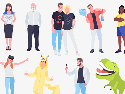 Types of People You’ll See at Every Tech Conference company design designers developement illustration programmers software development team tech technology