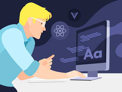 Front End Developer Illustration