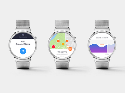 Wherepeeps Android Wear 2.0 app design app design design illustration mobile mobile app mobile app design ui