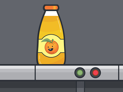 A Happy Brand design illustration orange orange juice