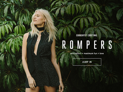 Rompers Email for BB Dakota banner email fashion layout