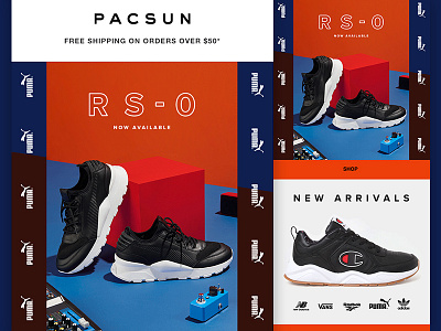 PacSun RS-0 Puma + Sneakers Email email layout logo layout shoes sneakers