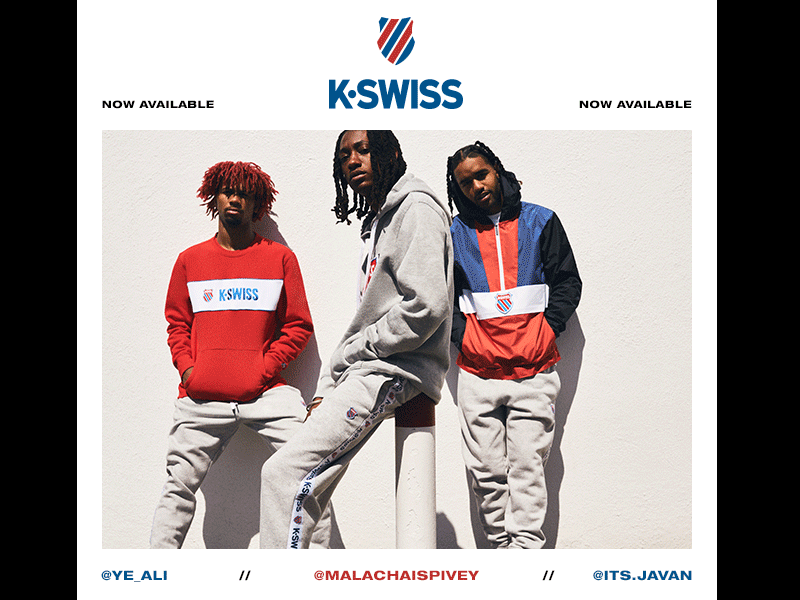 K-Swiss Promo Lockup for PacSun digital design email fashion gif kswiss layout pacsun typography