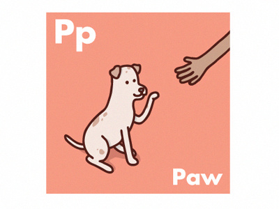 SPCA alphabet dog illustration