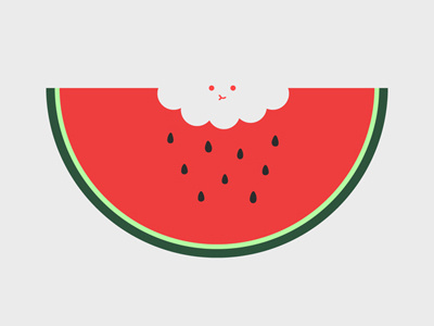 Water Melon food fruit illustration threadless vector watermelon