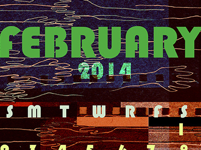 Dribble 1- February Calendar blackhistory calender design month