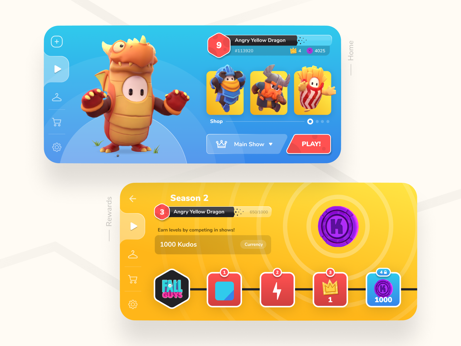 Fall guys mobile version 🎮 by Kalpesh Prithyani on Dribbble