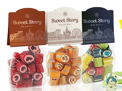 sweet story candy factory branding design flat graphic illustration illustrator vector wacom