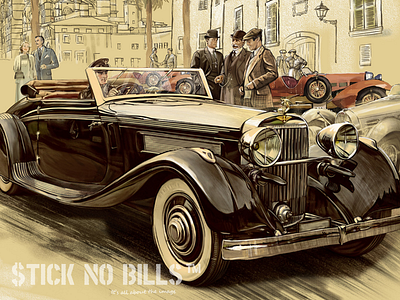 Illustration for vintage travel posters 2d art art calendar design car character design graphic illustration illustrator oldschool paint photoshop pin up poster print vintage vintage car wacom