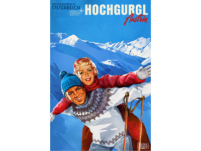 Vintage travel poster "Hochgugl"
