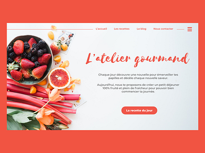 / Design interface / adobe xd design desktop design food foodinterface interface ui uidesign webdesign